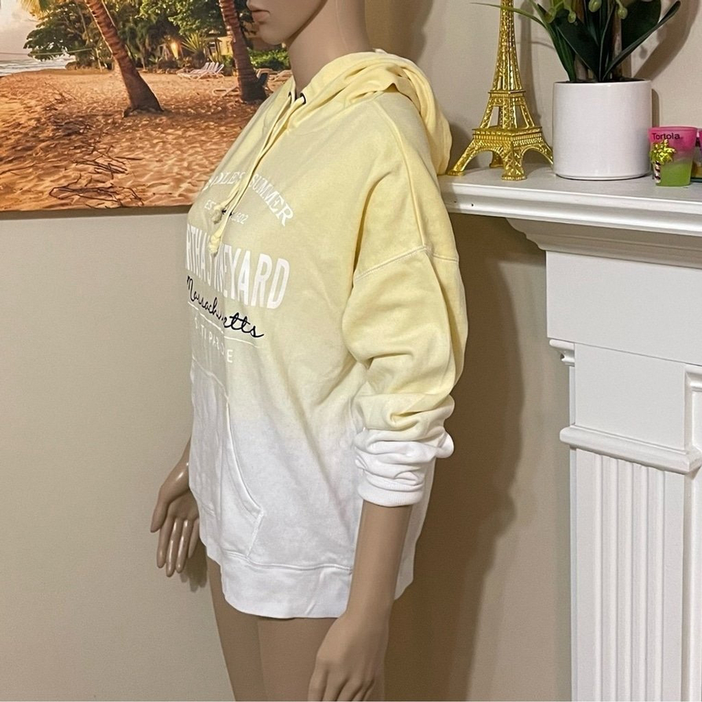 Martha’s Vineyard Endless Summer Salty Paradise Tie Dye Yellow Hoodie Small - Picture 3 of 7
